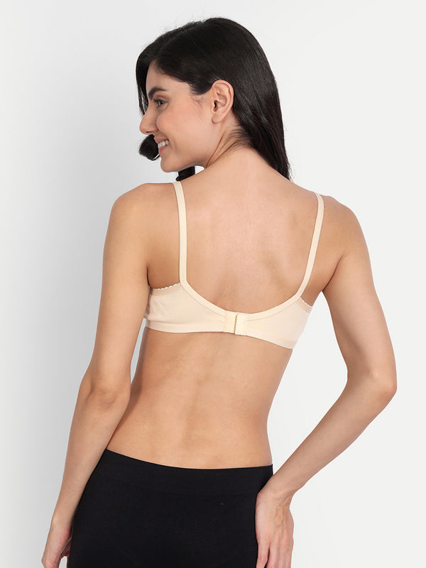 T.T. Women Desire Beige, White & Black Pack Of 3 Everyday Bra