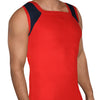 T.T. Men Addy RedDesigner Gym Vest