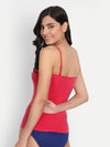 T.T. Women Desire Red Solid Tailored-Fit Spaghetti Top