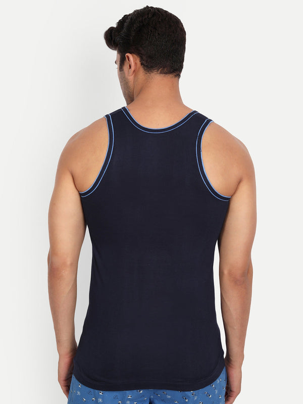 T.T. Men Captain Pack Of 3 Solid Dyed Vest Assorted