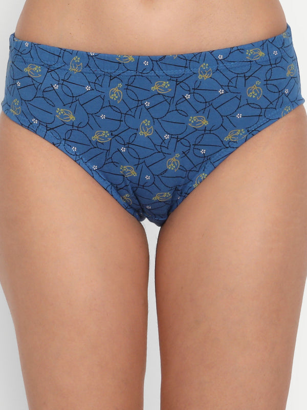 T.T. Women Desire Pack Of 3 Assorted Pure Cotton Printed Panty