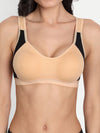 T.T. Women Skin Cut N Sew Solid Sports Bra