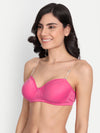 T.T. Women Desire Rose Pink Bra With Extra Strips