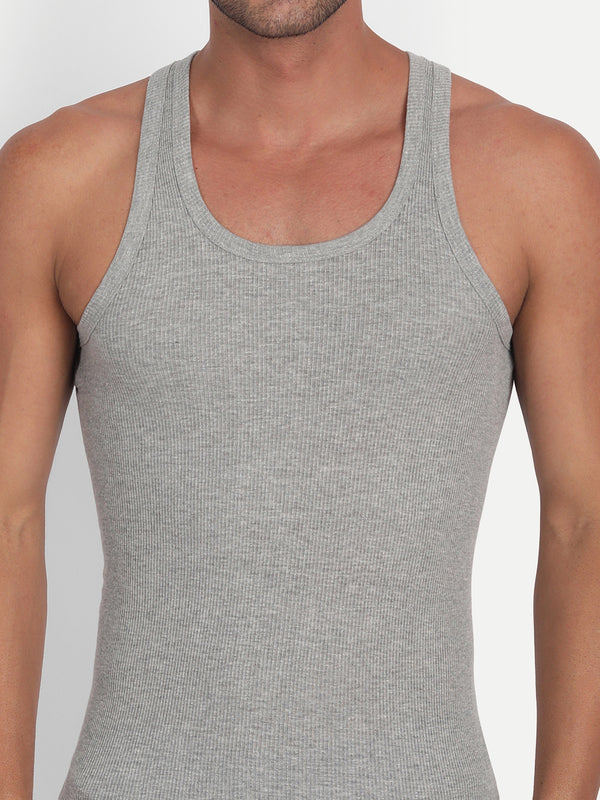 T.T. Men Desire Derby Premium Grey Vest (Pack Of 2)