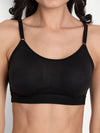 T.T. WomenMoulded Solid Black Sports Bra