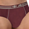 T.T. Jazz Men Maroon Solid Briefs