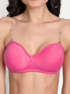 T.T. Women Desire Rose Pink Bra With Extra Strips