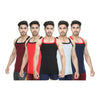 T.T. Mens Addy Gym Vest Pack Of 5 Assorted