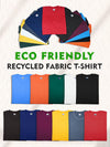 T.T. Men'S Eco Friendly (Cotton Rich) Recycled Fabric Solid Regular Fit Round Neck T-Shirt Pack Of 4 -Coffee-Black-Maroon-Grey