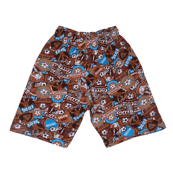 T.T. Junior Cool Printed Bermuda Short Pack Of 2 Purple-Brown