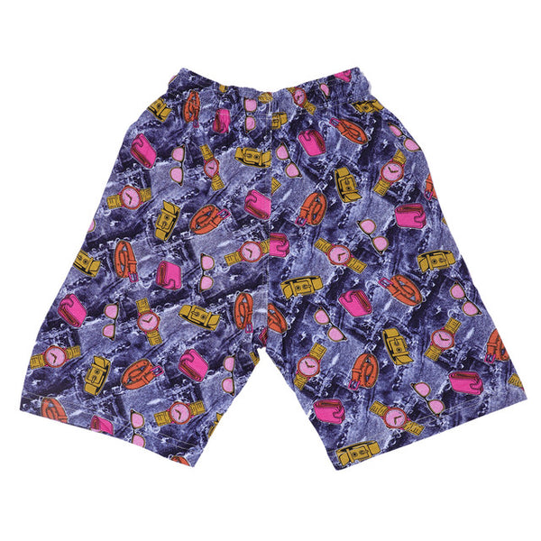 T.T. Junior Cool Printed Bermuda Short Pack Of 2 Denim-Olive