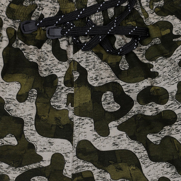 T.T. Junior Cool Printed Bermuda Short Pack Of 2 Denim-Olive