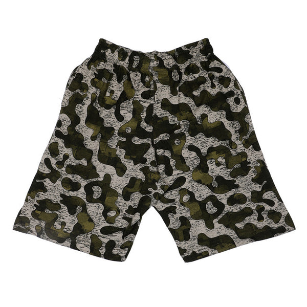T.T. Junior Cool Printed Bermuda Short Pack Of 2 Denim-Olive