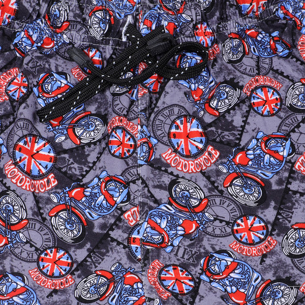 T.T. Junior Cool Printed Bermuda Short Pack Of 2 Olive-Purple