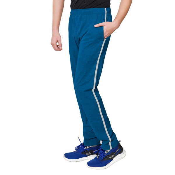 Blue Cotton Track Pants