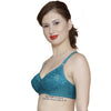 T.T. Women Platting Hos With Spandex Net Bra Pack Of 2 Blue-White