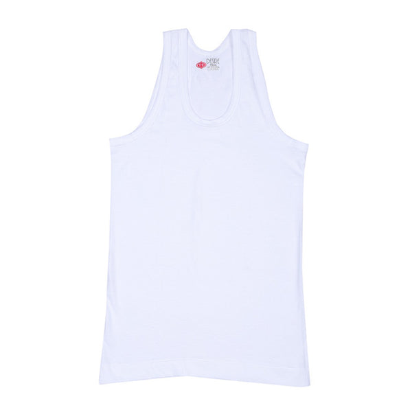 T.T. Kids Desire Premium Plain Vest Pack Of 5 White