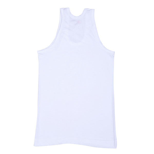 T.T. Kids Desire Premium Plain Vest Pack Of 3 White