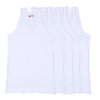 T.T. Kids Desire Premium Plain Vest Pack Of 5 White