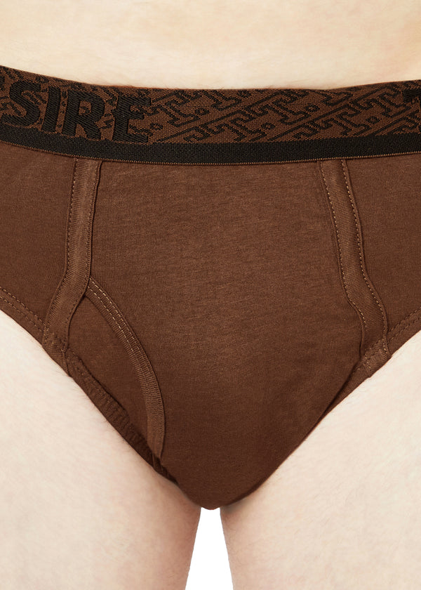 T.T. Mens Desire 100% Combed Cotton Front Open Brief Top Elastic Pack Of 5 Assorted