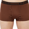 T.T. Mens Desire Fashion Top Elastic Trunk Pack Of 2 Navy-Brown