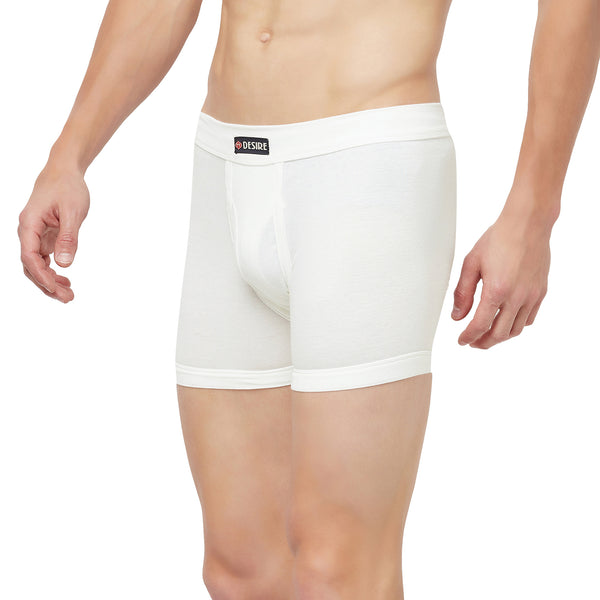 T.T. Men Desire Flexi Trunk Solid Pack Of 3 Trunk White