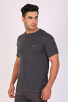 Grey, Antha Round Neck T-Shirt
