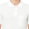 T.T. Cool Men White Dry-Fit Polo T-Shirt