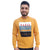HiFlyers Mens Yellow Slim Fit Printed Round Neck Sweatshirt