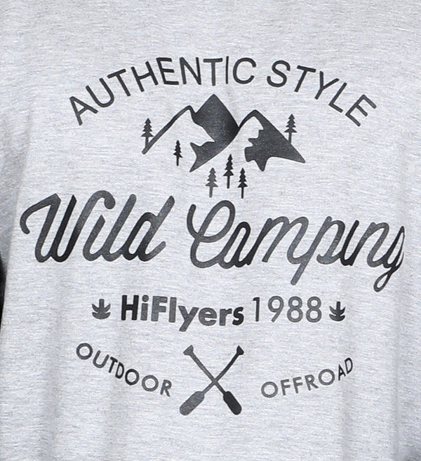 Full Sleeve Printed Sweatshirt Grey
