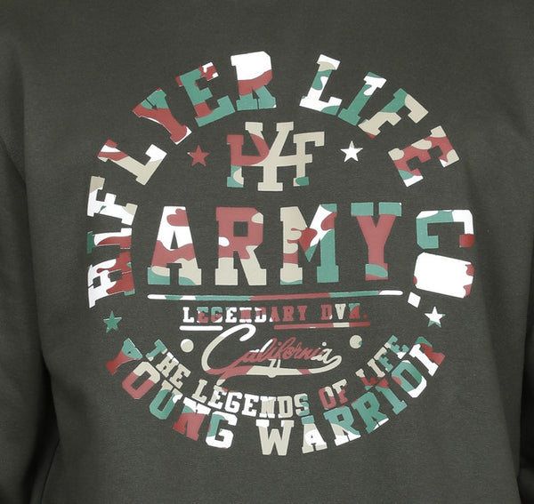 Full Sleeve Printed Sweatshirt Light green