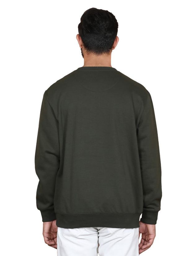 Full Sleeve Printed Sweatshirt Light green