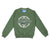 HiFlyers Kids Green Regular Fit Printed Round Neck Sweatshirt