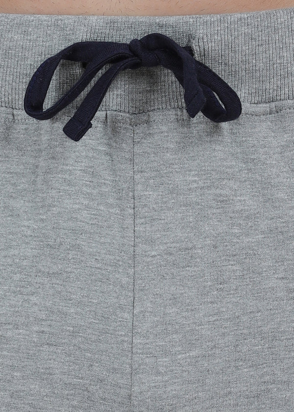 HiFlyers Mens Grey Slim Fit Solid Terry Joggers
