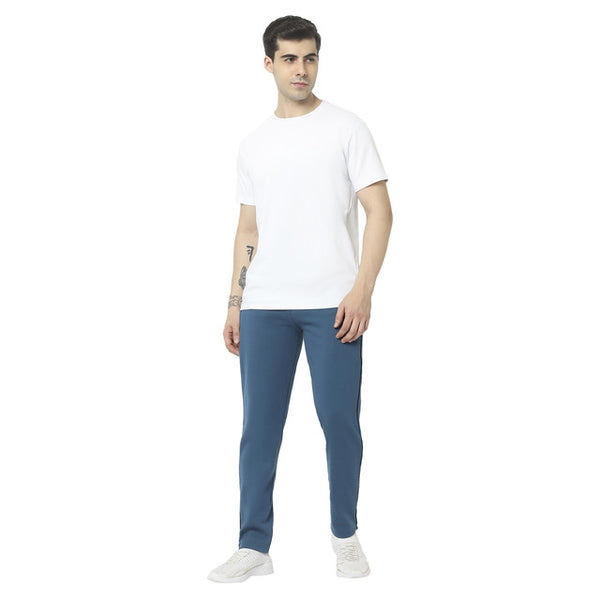 HiFlyers Mens Airforce Slim Fit Solid Cotton Fleece Winter Trackpant/Joggger