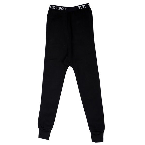 T.T. Kids Hotpot Plain Thermal Trouser Pack Of 2 Black