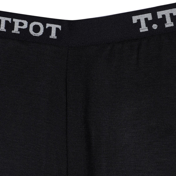 T.T. Kids Hotpot Plain Thermal Trouser Pack Of 2 Black