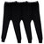 T.T. Kids Hotpot Plain Thermal Trouser Pack Of 3 Black