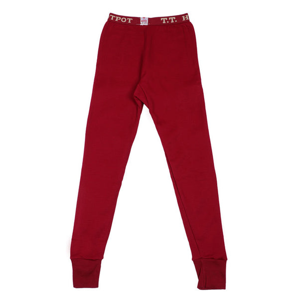 T.T. Kids Hotpot Plain Thermal Trouser Pack Of 3 Red
