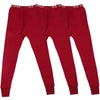 T.T. Kids Hotpot Plain Thermal Trouser Pack Of 3 Red
