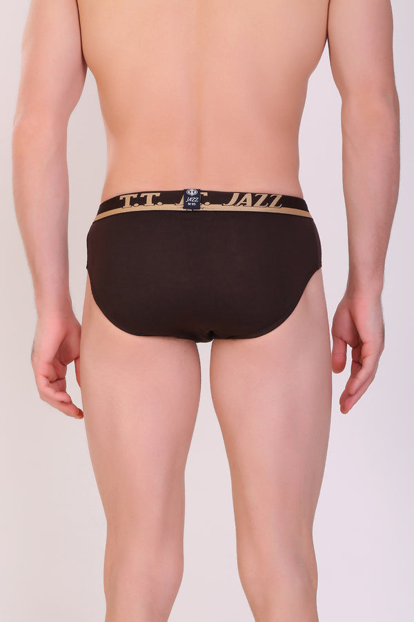 T.T. Men Jazz Brief Solid Pack Of 2 Assorted Colors