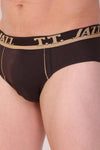T.T. Men Jazz Brief Solid Pack Of 2 Assorted Colors