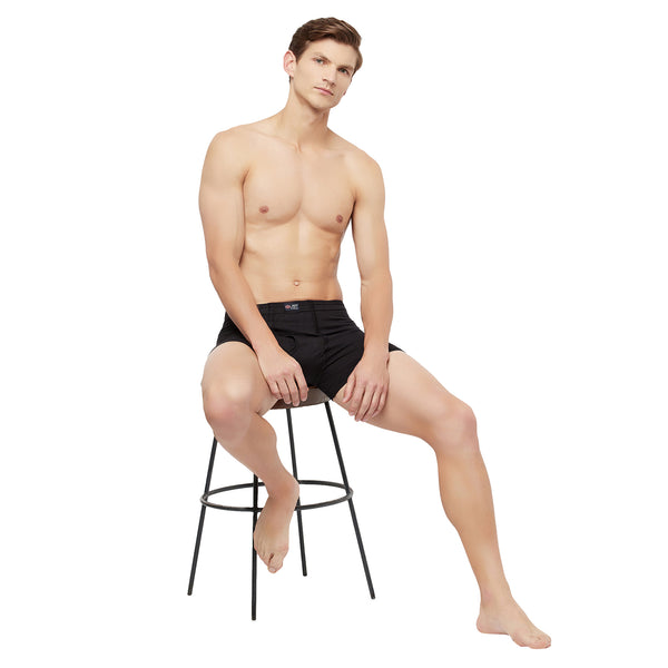 T.T. Mens Jazz Fine Long Inner Elastic TrunkPack Of 5 Black-Skin-Maroon-Olive-Navy