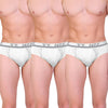 T.T. Mens Jazz Brief Top Elastic Pack Of 3 White