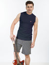 T.T. Aldo Men Navy Innerwear Vest