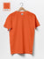 T.T. Men'S Solid Eco Friendly Cotton Blended Fabric Regular Fit Round Neck T-Shirt-Orange