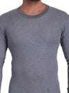 T.T. Mens Grey Slim FitSolid Titanic Winter Thermal Top