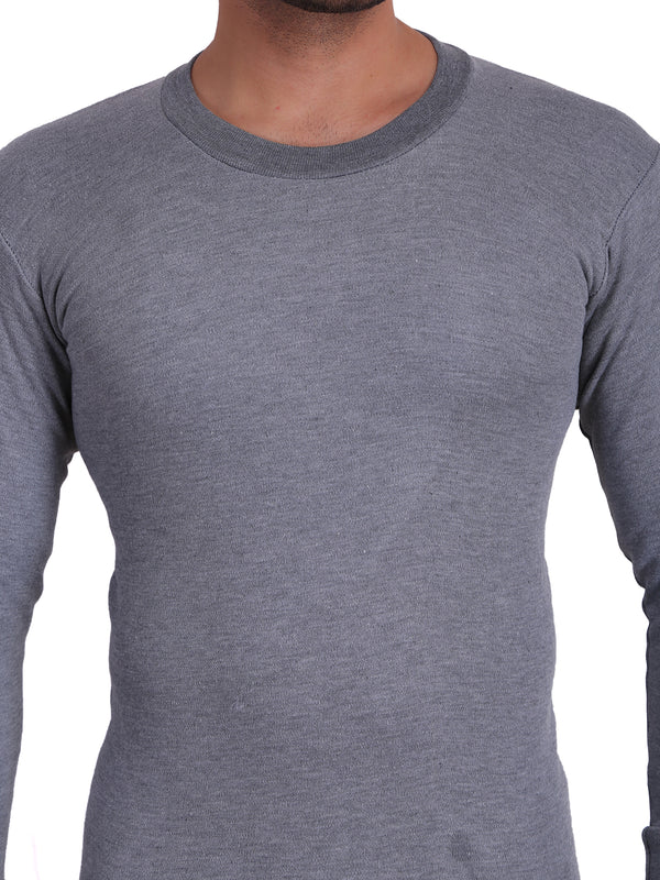 T.T. Mens Grey Slim FitSolid Titanic Winter Thermal Top