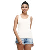 Women White Cotton Tank Top