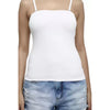Women White Spaghetti Top